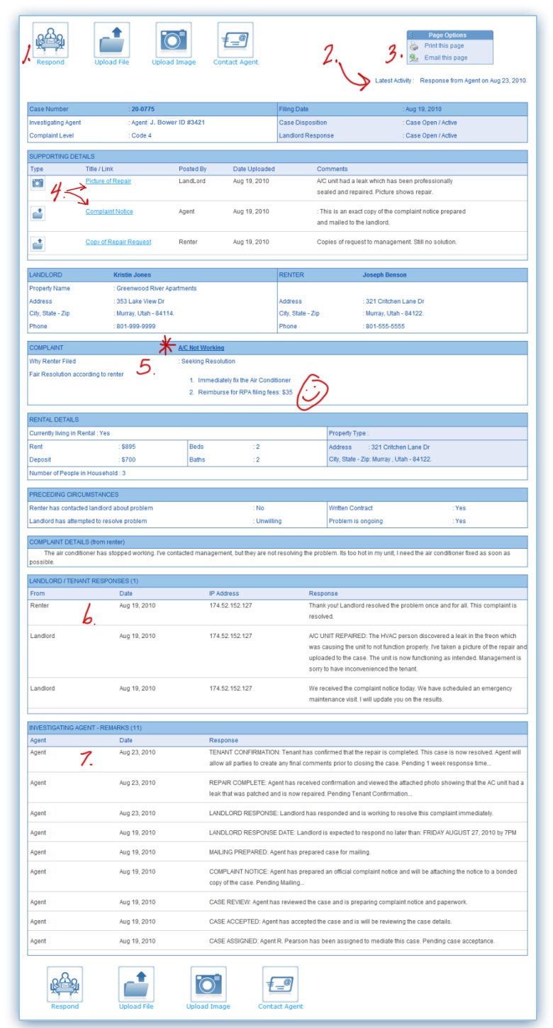 Rental Protection Agency - Complaint Record